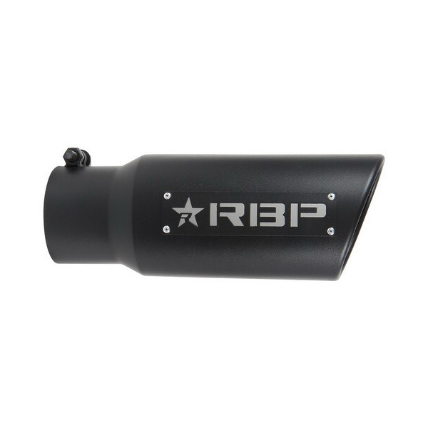 RBPマフラーチップ マフラーチップ RBP ブラック ツートーンロゴ レッドスター 12