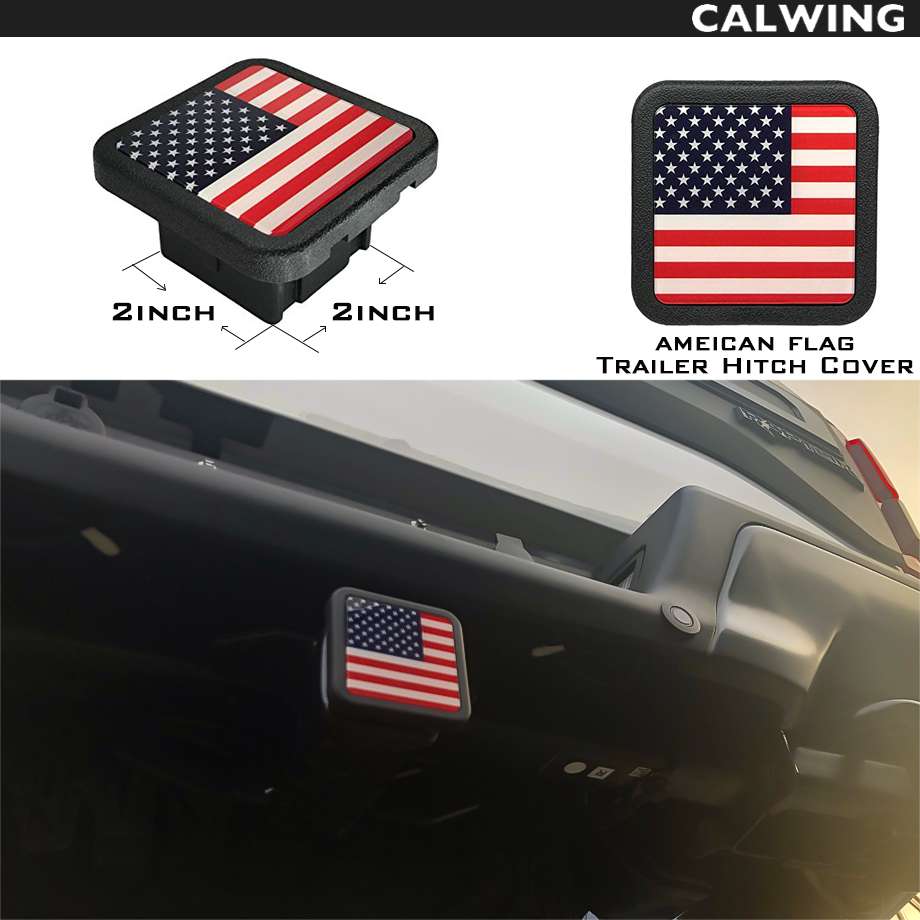 ヒッチカバー 星条旗 アメリカ国旗 軽量 FROM USA ヒッチプラグ HITCH