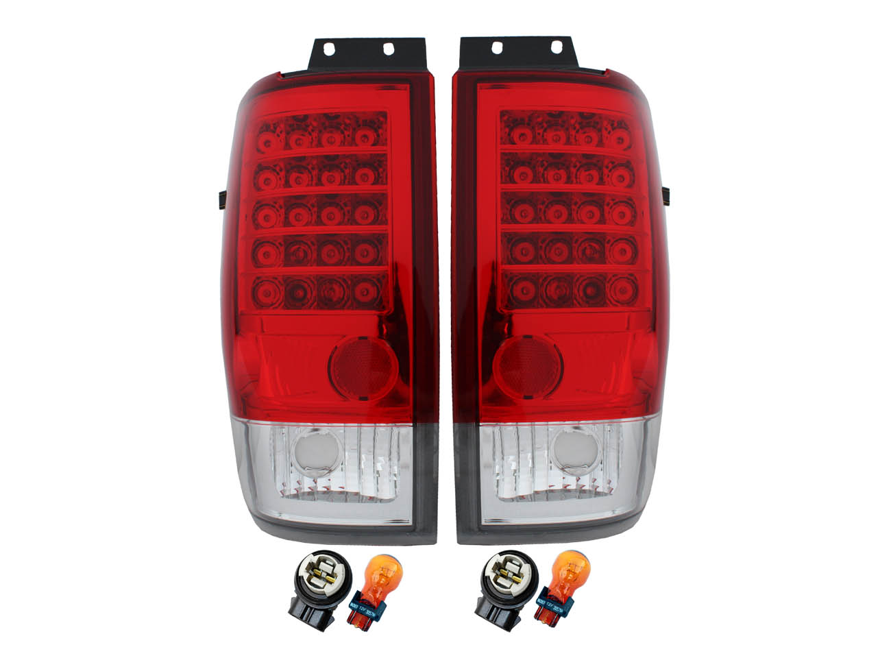 アルファード LEDテールライト レッド/クリア コネクタ付き 10系前期用