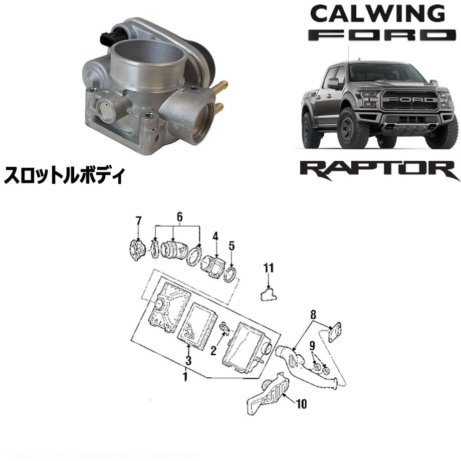 17y- F150 ラプター スロットルボディ モータークラフト純正｜キャルウイング パーツセンター