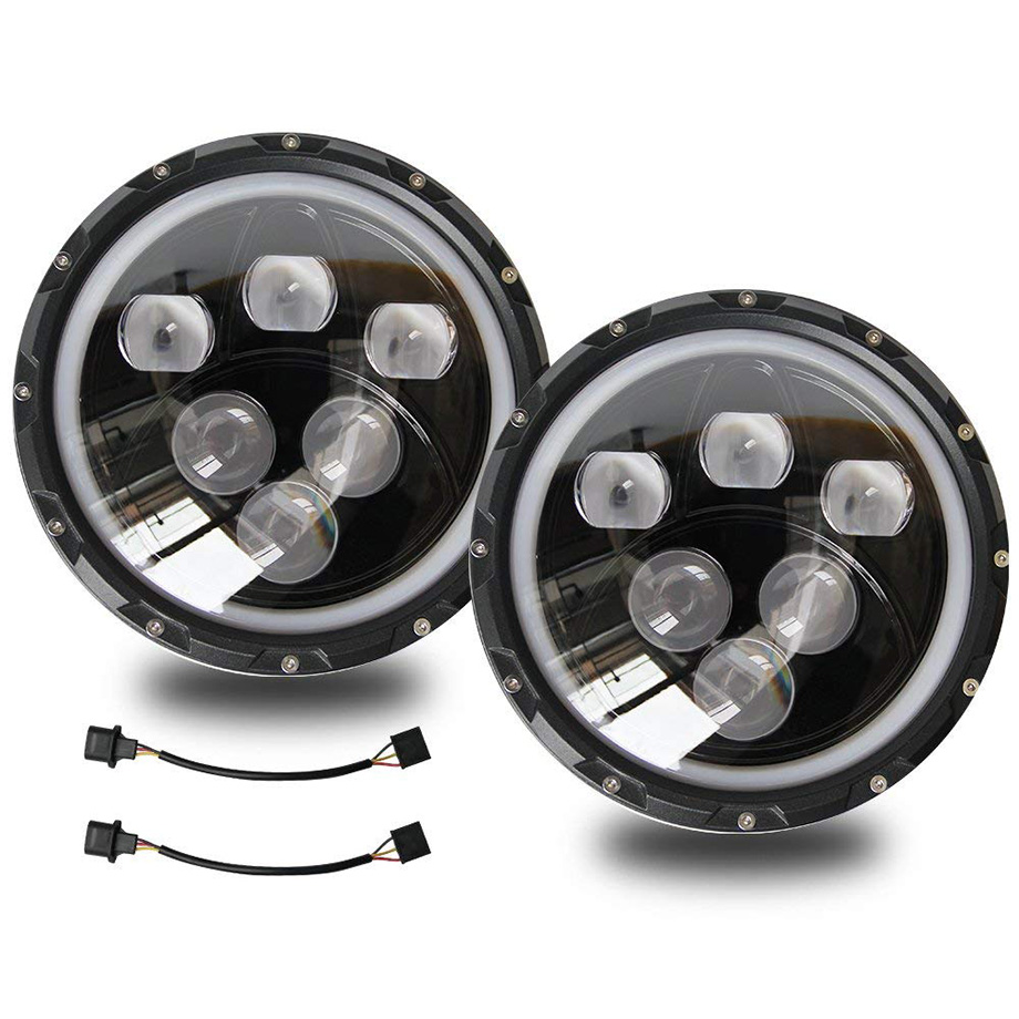 楽天市場】7インチ LEDヘッドライト 左右セット 11000LM
