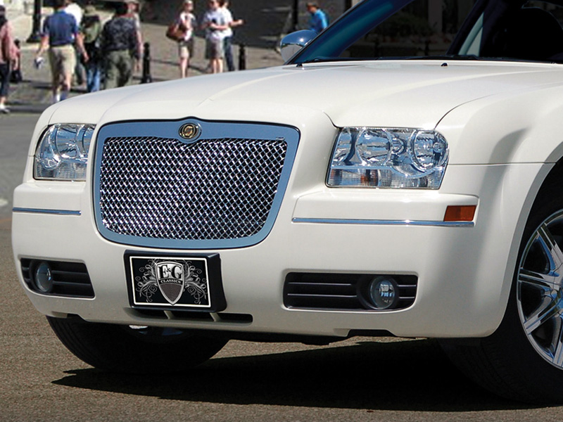 USグリル 適合05-10クライスラー300Cステンレスメッシュグリルコンボ Fits 05-10 Chrysler 300C Stainless S | 05 \u2013 10クライスラー300 Cバンパー用ステンレスメッシュ