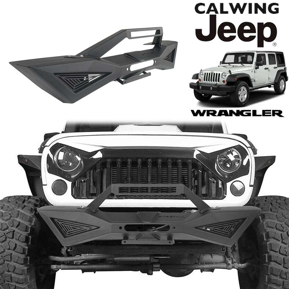 JEEP JK ラングラー フロント バンパー ショートタイプ バー付き