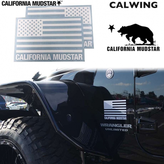 カリフォルニアマッドスター California Mudstar Usフラッグ ステッカー 175x110 2枚入り デカール カーステッカー ホワイト From Usa キャルウイング パーツセンター カリフォルニアマッドスター California Mudstar Usフラッグ ステッカー 175x110 2枚入り デカール カーステッカー ホワイト From Usa キャルウイング パーツセンター