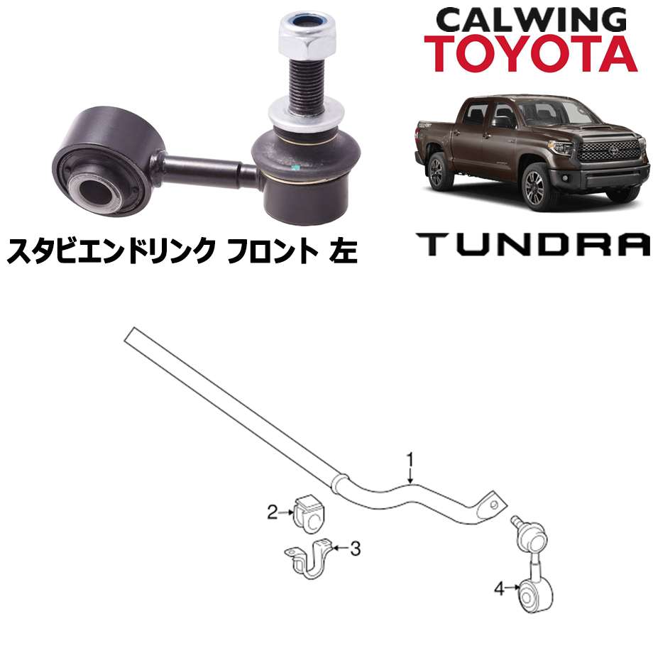 07-18y タンドラ スタビエンドリンク フロント 左 TOYOTA純正品｜キャルウイング パーツセンター