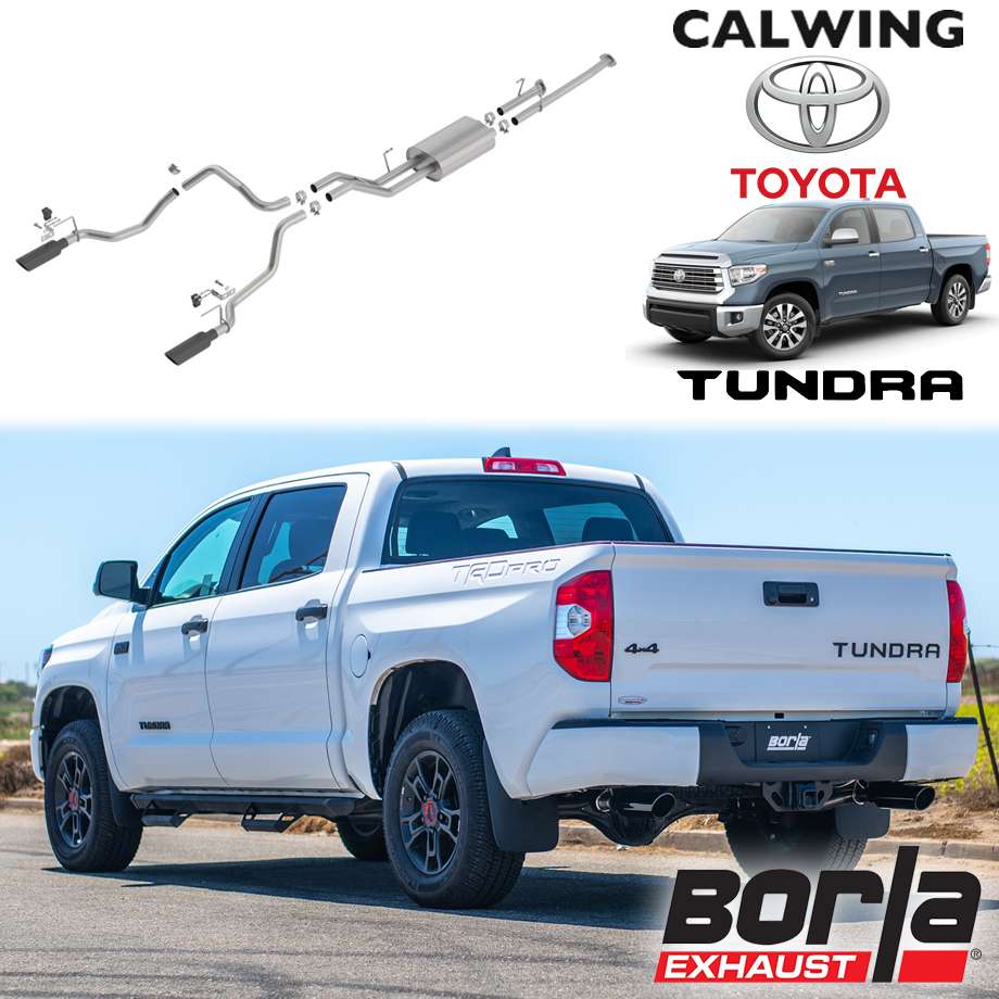 09 y タンドラ クルーマックス ショートベッド マフラー キャタバック ツーリング スプリットリアブラックチップ ボーラ キャルウイング パーツセンター