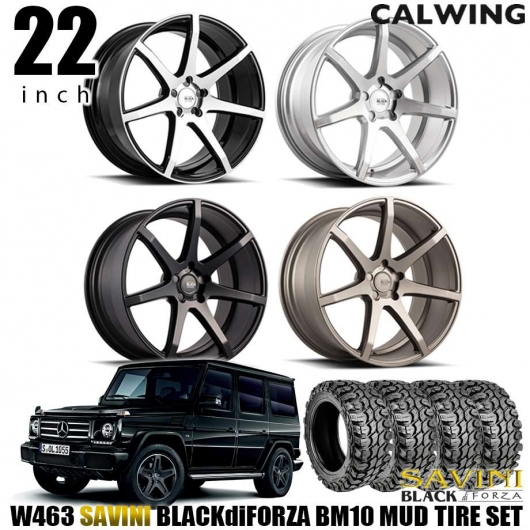 Gクラス ゲレンデ W463 | BLACKdiFORZA BM10 22インチ マッドタイヤ 4