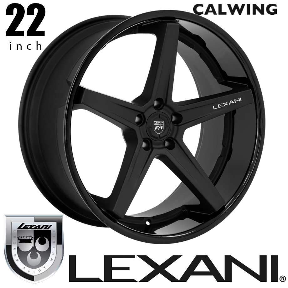 ロ*郎様 LEXANI22インチ ７スポークホイール ブラックシルバー　引取限定 ロ*郎様 LEXANI22インチ 7スポークホイール ブラックシルバー