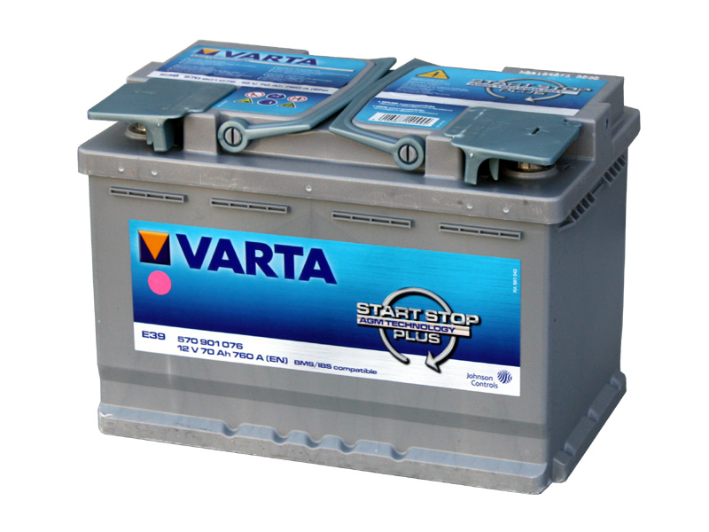 バッテリー バルタ/VARTA 570-901-076 (AGM70A) トップターミナル 欧州車用｜キャルウイング パーツセンター
